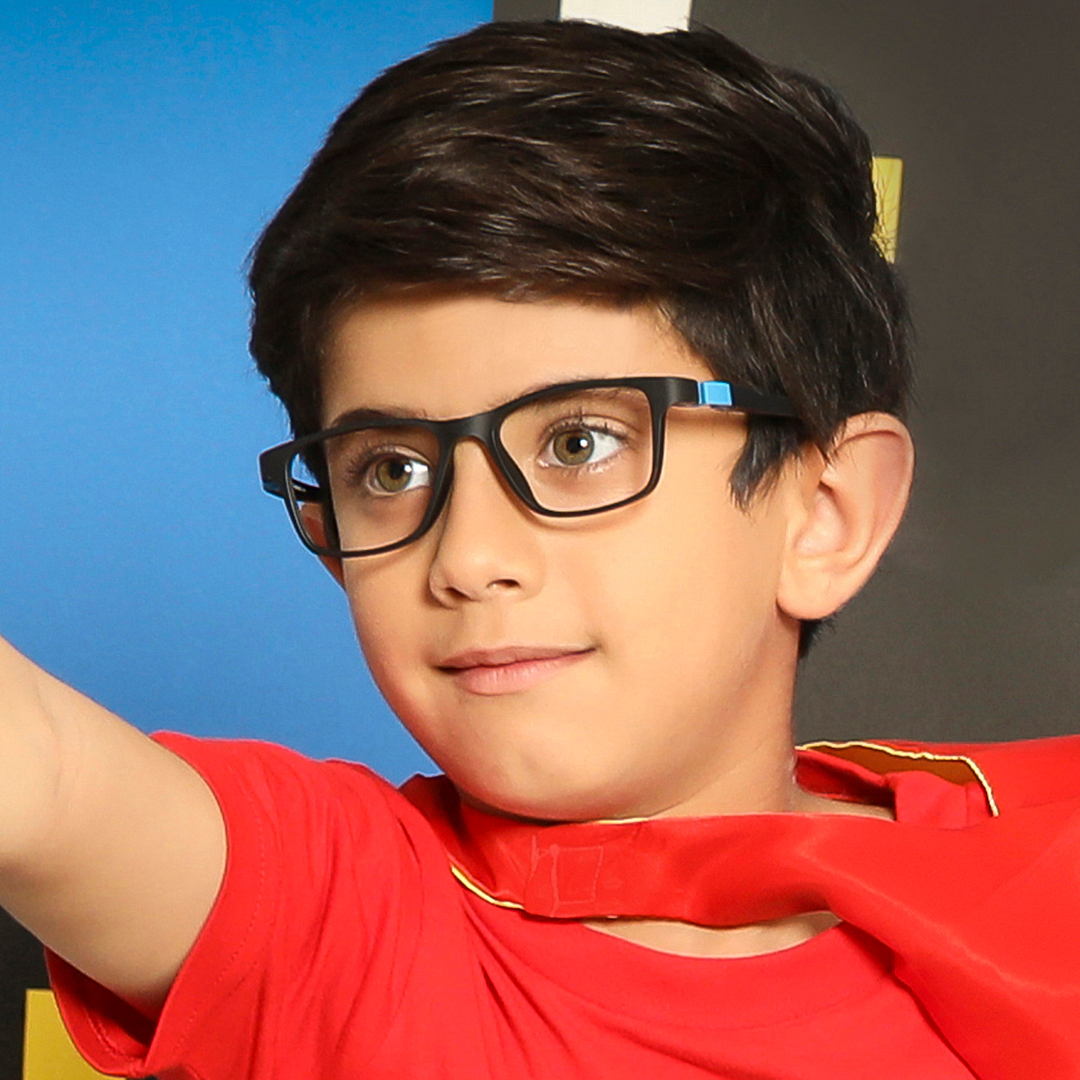 Hooper Online Black Full Rim Rectangle left side