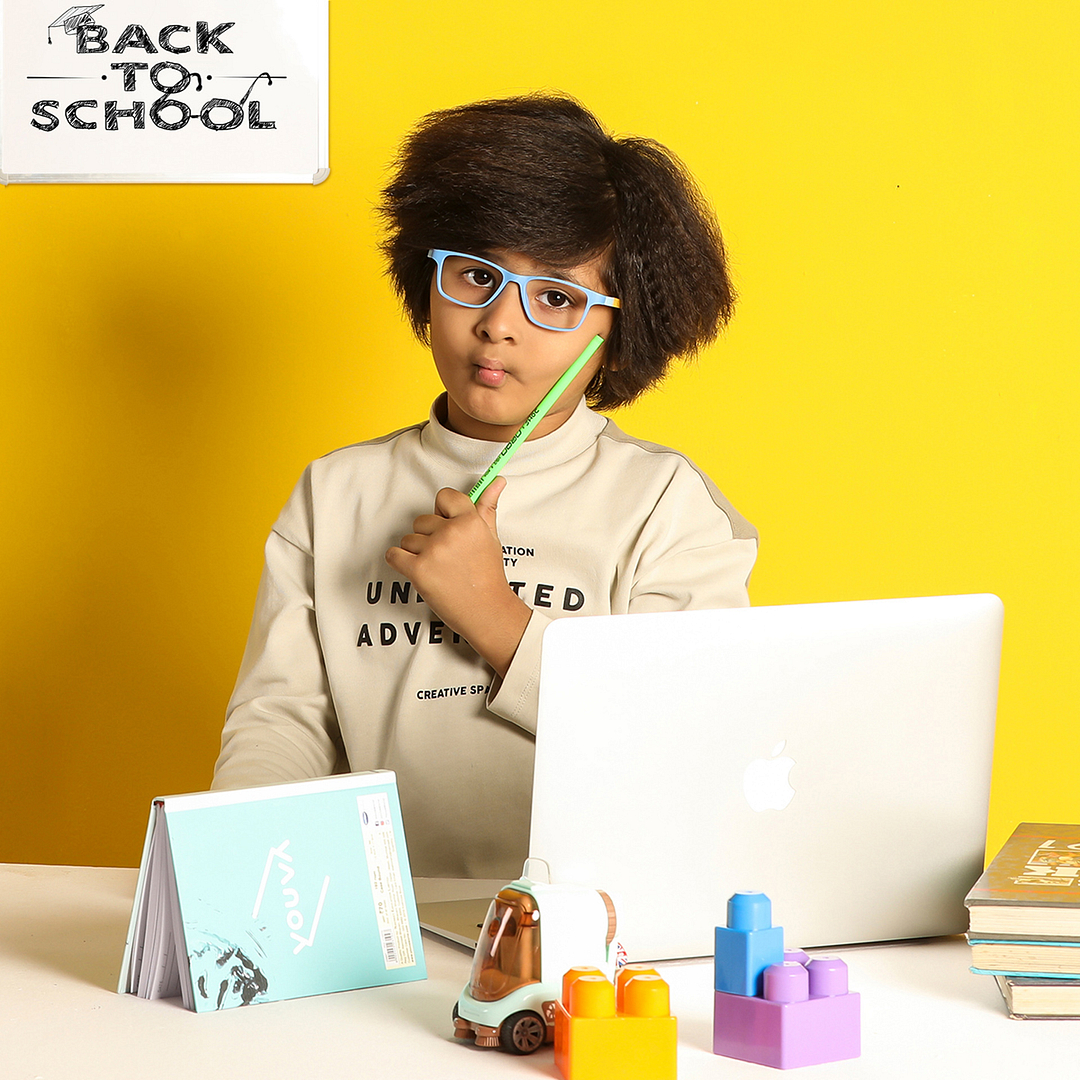 Hooper Online Sky Blue Full Rim Rectangle right side