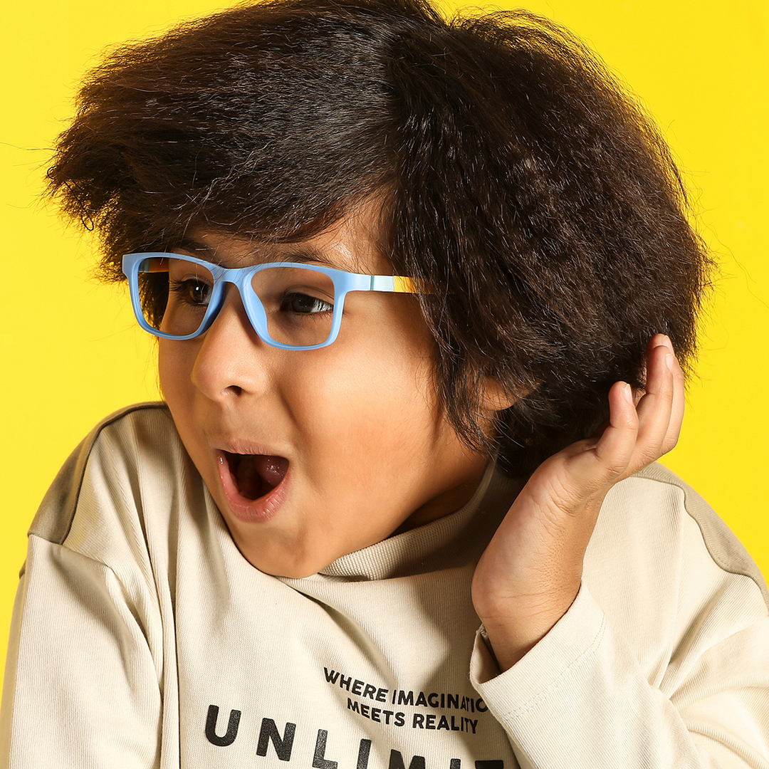 Hooper Online Sky Blue Full Rim Rectangle right side