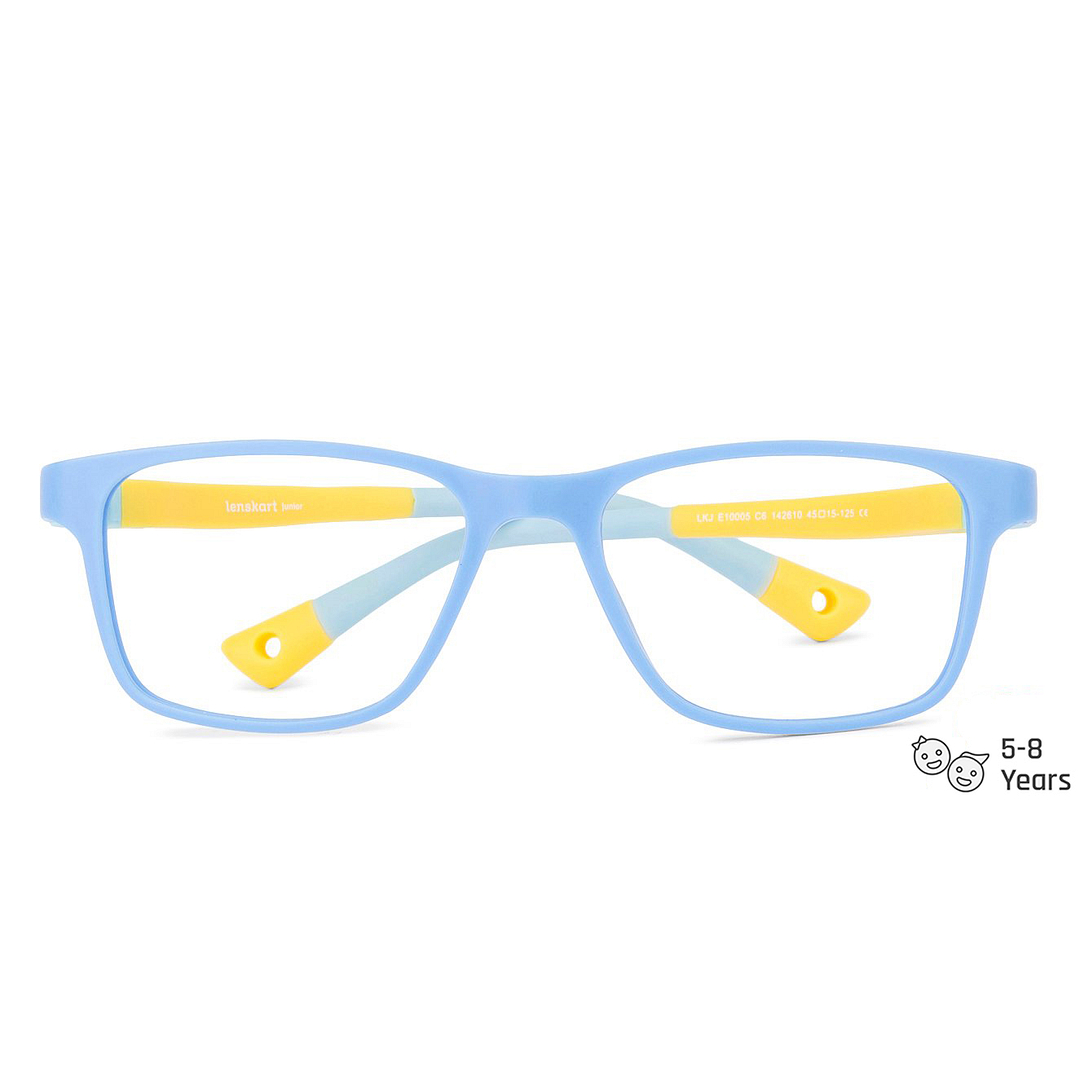 Hooper Online Sky Blue Full Rim Rectangle left side