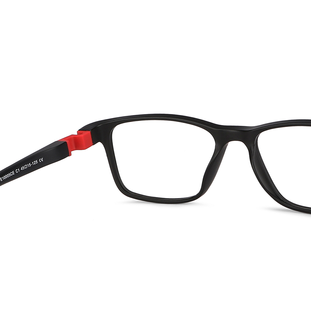 Hooper Online Black Full Rim Rectangle right side