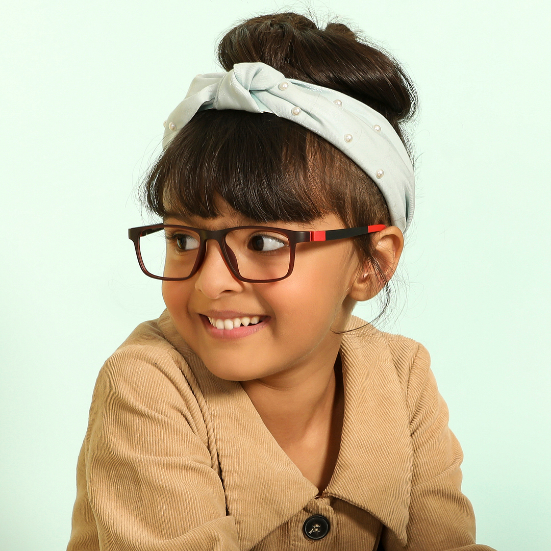 Hooper Online Red Full Rim Rectangle left side