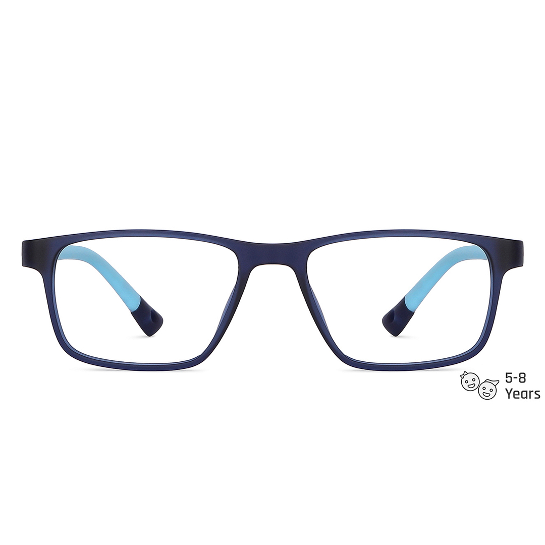 Hooper Online Blue Transparent Full Rim Rectangle left side