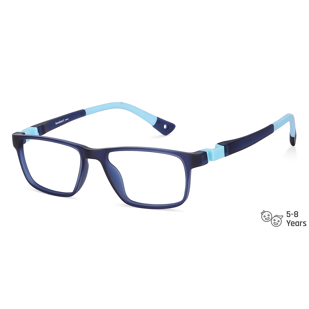 Hooper Online Blue Transparent Full Rim Rectangle right side