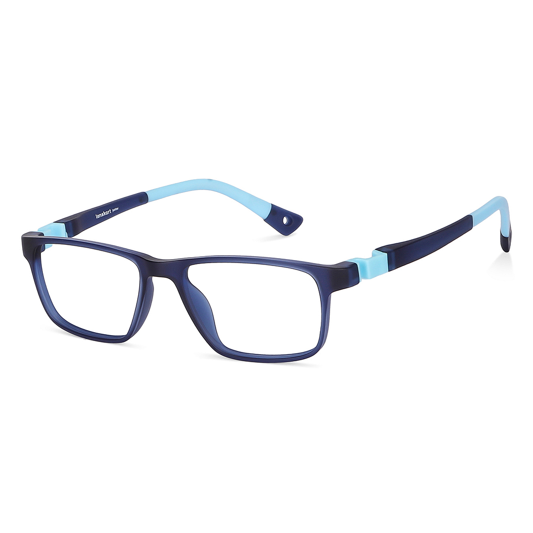 Hooper Online Blue Transparent Full Rim Rectangle left side