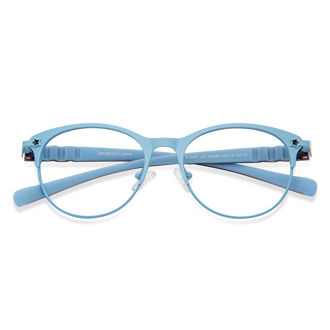 Hooper Online Sky Blue Full Rim Cat Eye left side