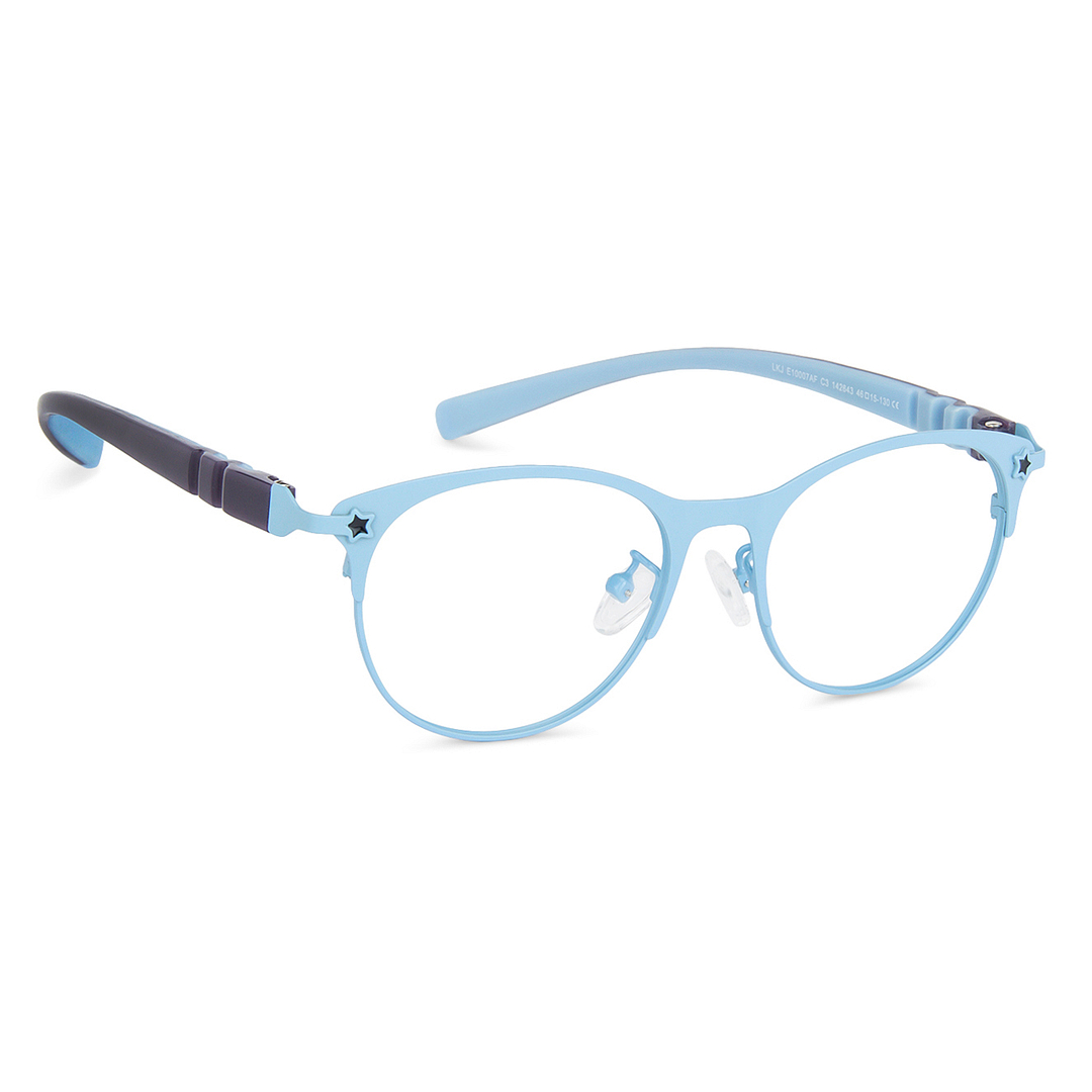 Hooper Online Sky Blue Full Rim Cat Eye left side