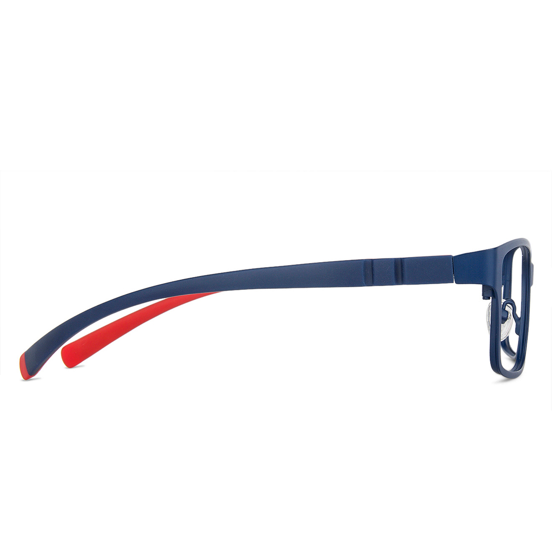 Lenskart Junior Computer Glasses Blue-Block Kids Computer Glasses: Blue Red Full Rim Rectangle Kids  5-8 yrs  Lenskart Junior LKJ E10008CE-C1 right side