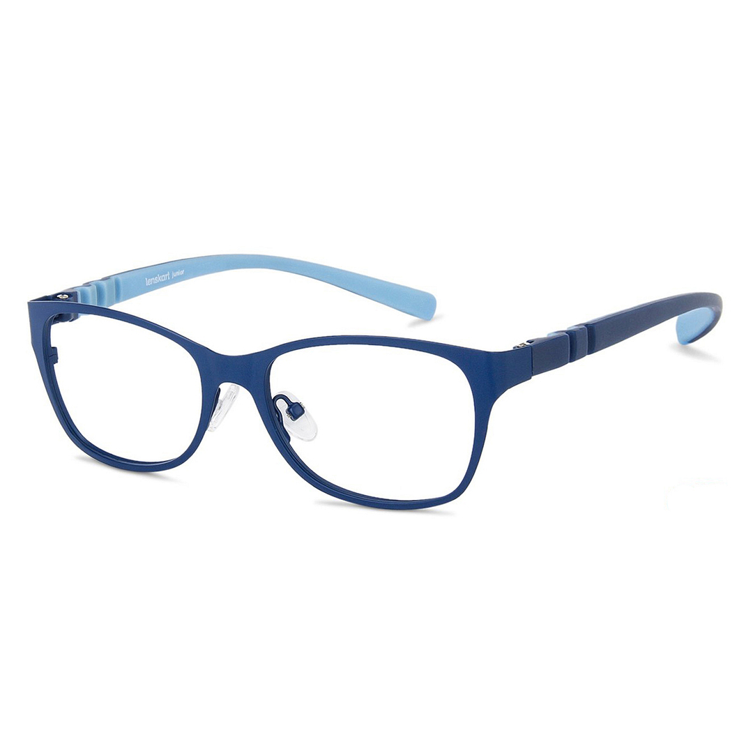 Hooper Online Sky Blue Full Rim Rectangle left side