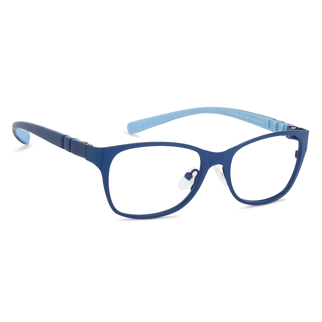 Hooper Online Sky Blue Full Rim Rectangle left side