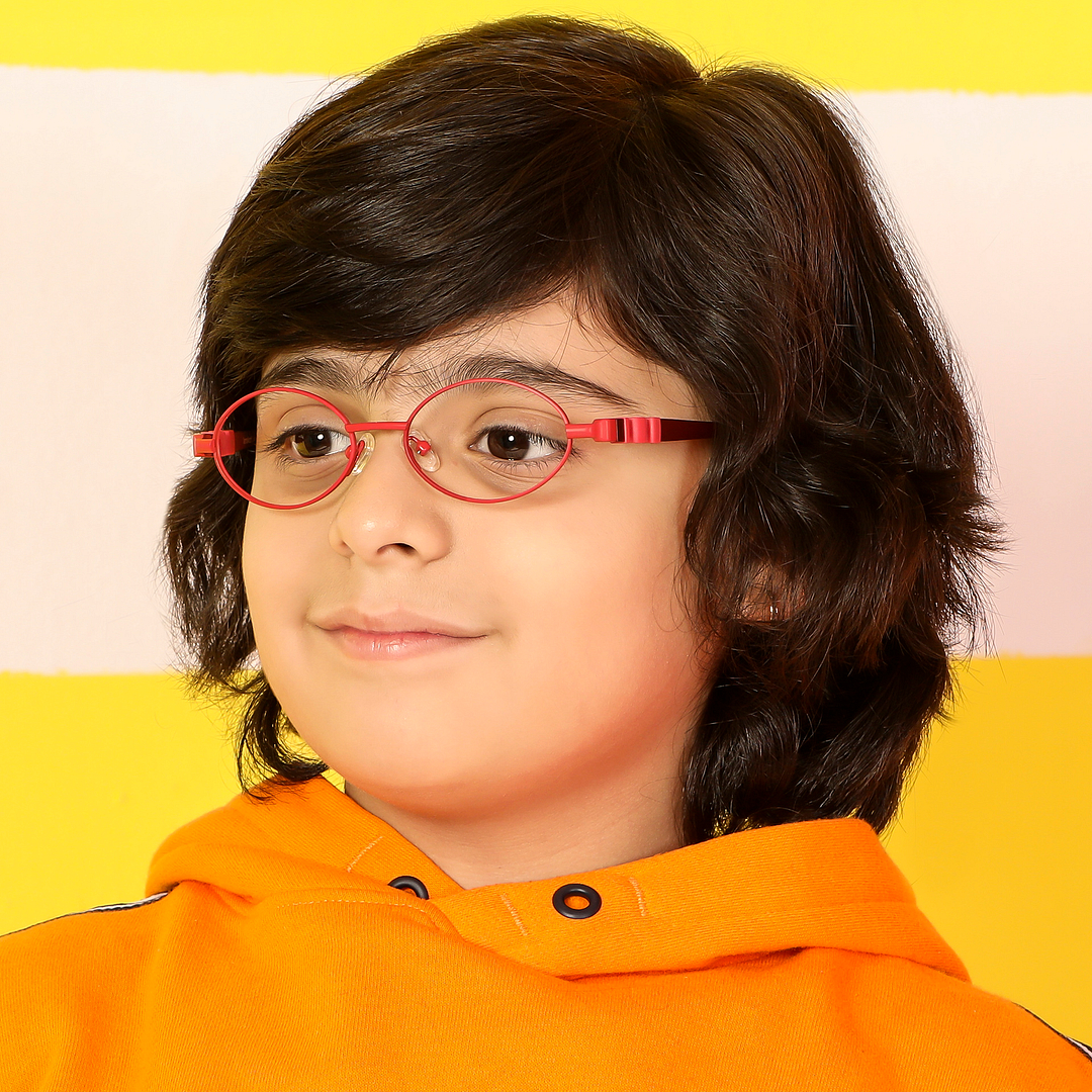 Hooper Online Red Full Rim Round left side