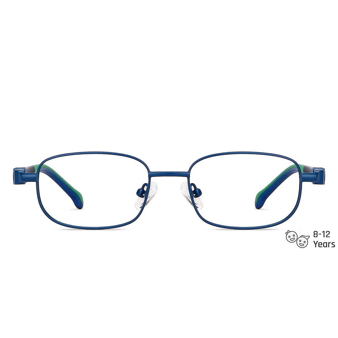 Hooper Online Sky Blue Full Rim Rectangle left side