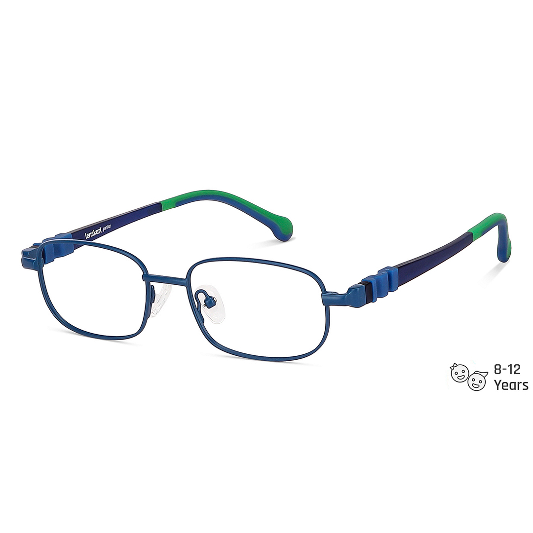 Hooper Online Sky Blue Full Rim Rectangle right side