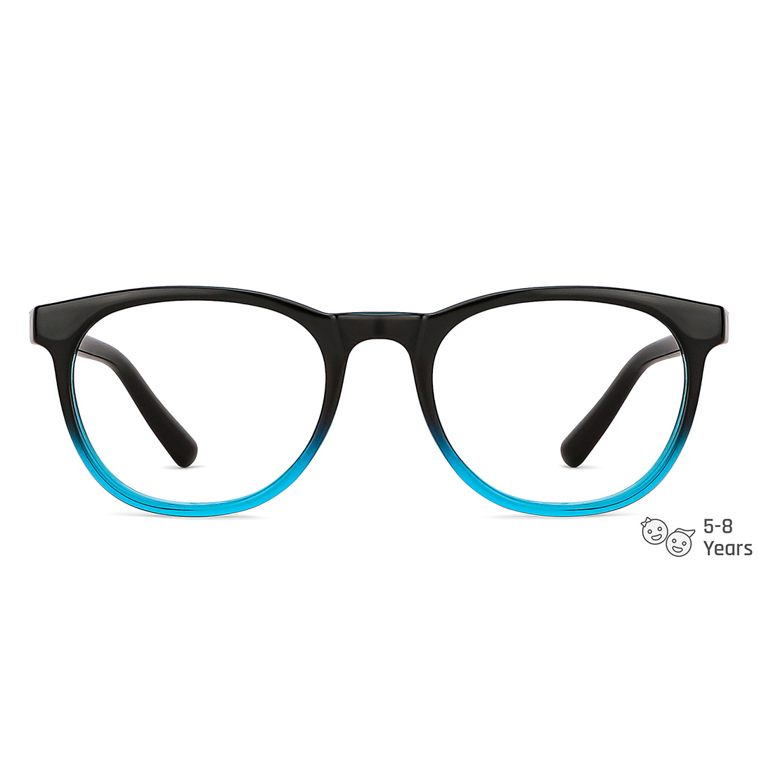 Hooper Online Blue Transparent Full Rim Round left side