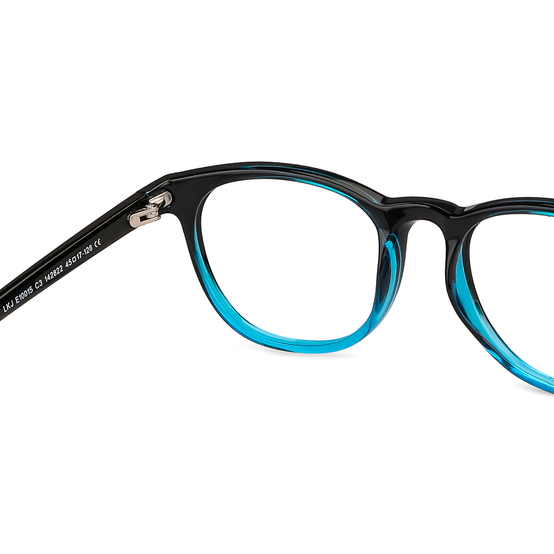 Hooper Online Blue Transparent Full Rim Round right side