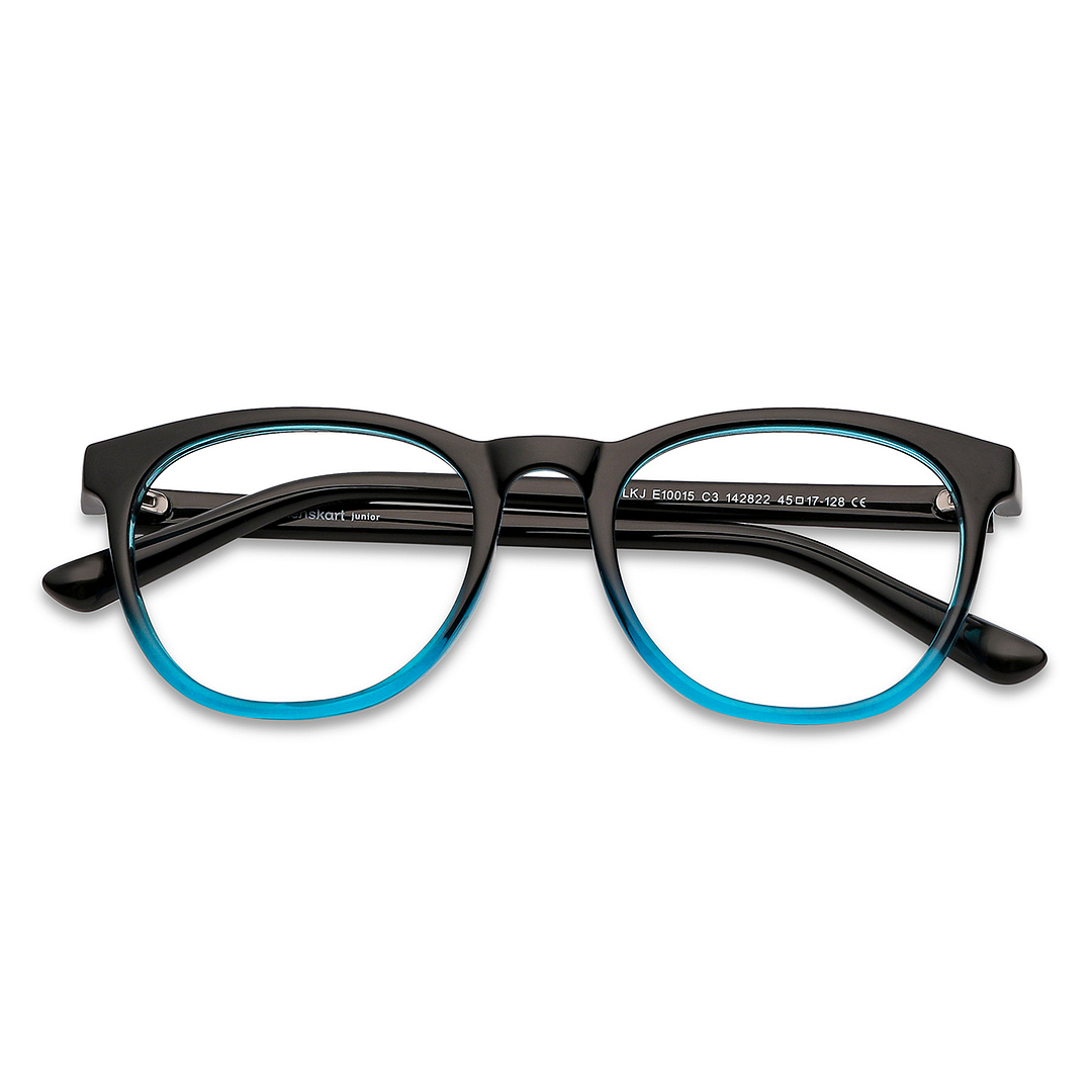 Hooper Online Blue Transparent Full Rim Round left side