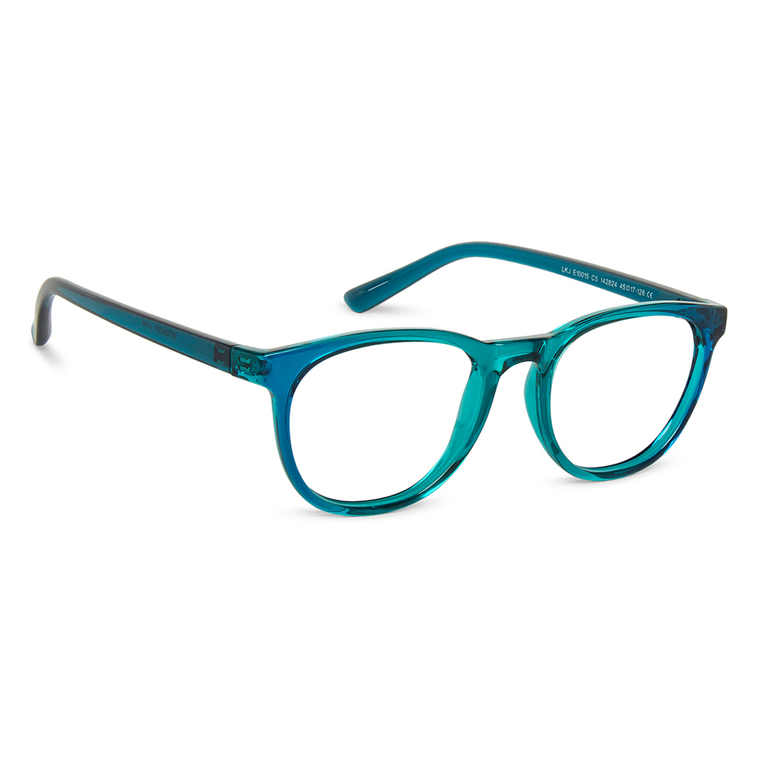 Hooper Online Green Transparent Full Rim Rectangle left side