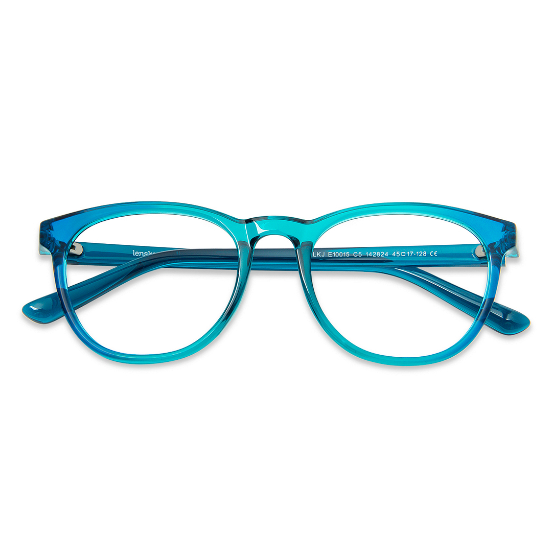 Hooper Online Green Transparent Full Rim Rectangle right side