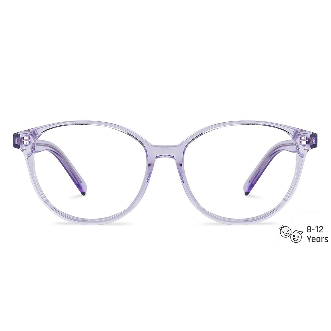 Hooper Online Purple Transparent Full Rim Cat Eye left side
