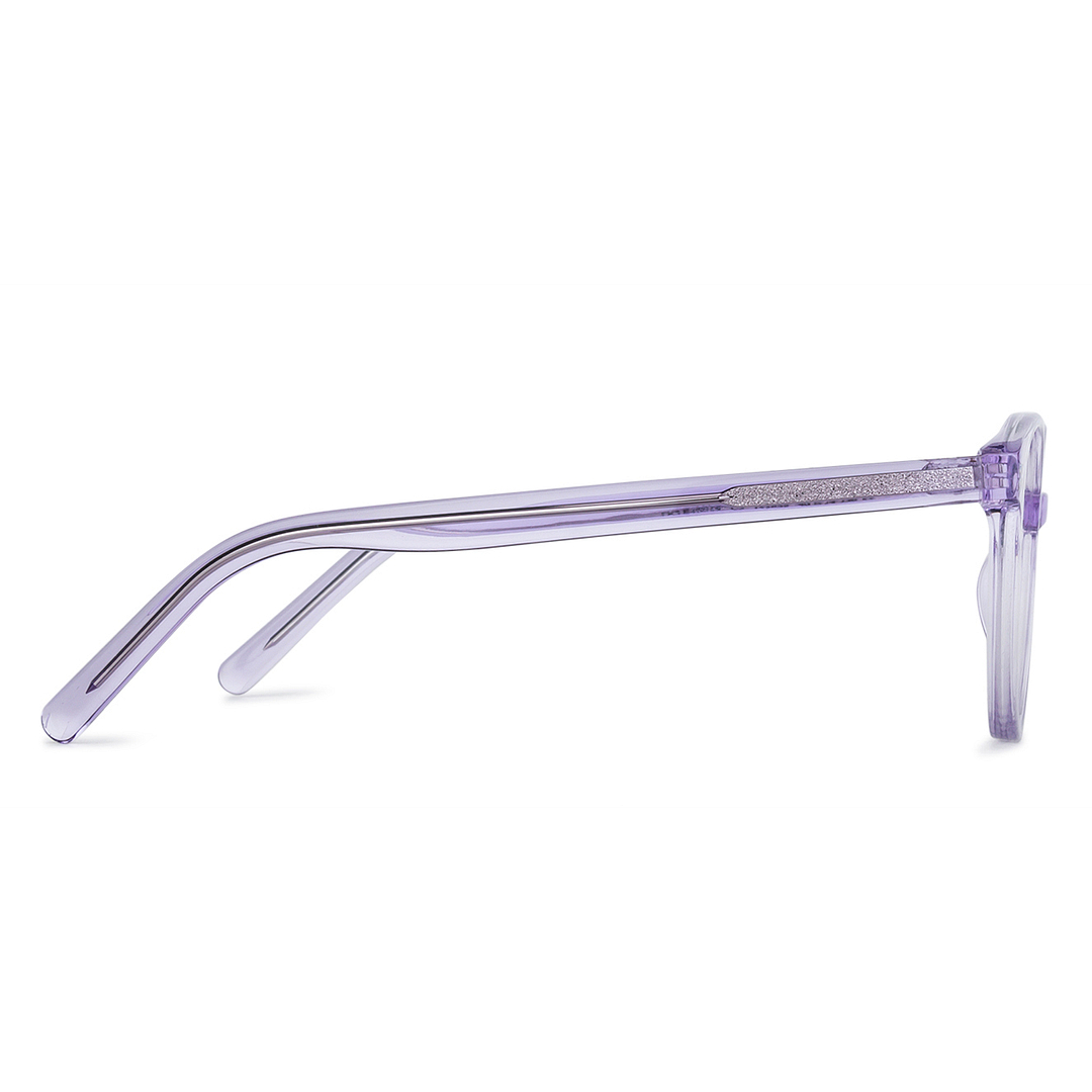 Hooper Online Purple Transparent Full Rim Cat Eye left side