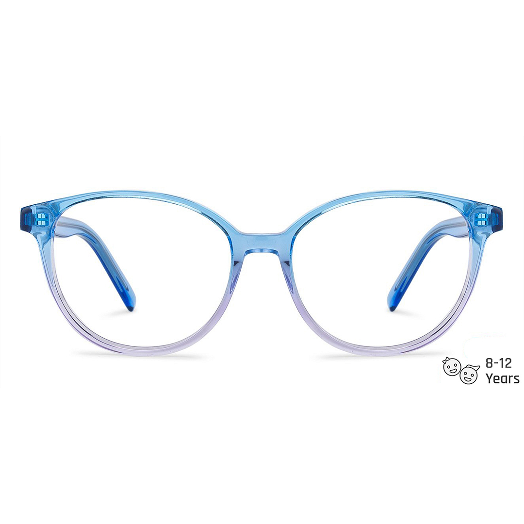 Hooper Online Blue Transparent Full Rim Cat Eye right side