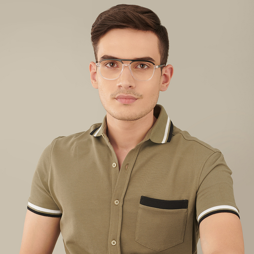 Vincent Chase Online Black Transparent Full Rim Round right side