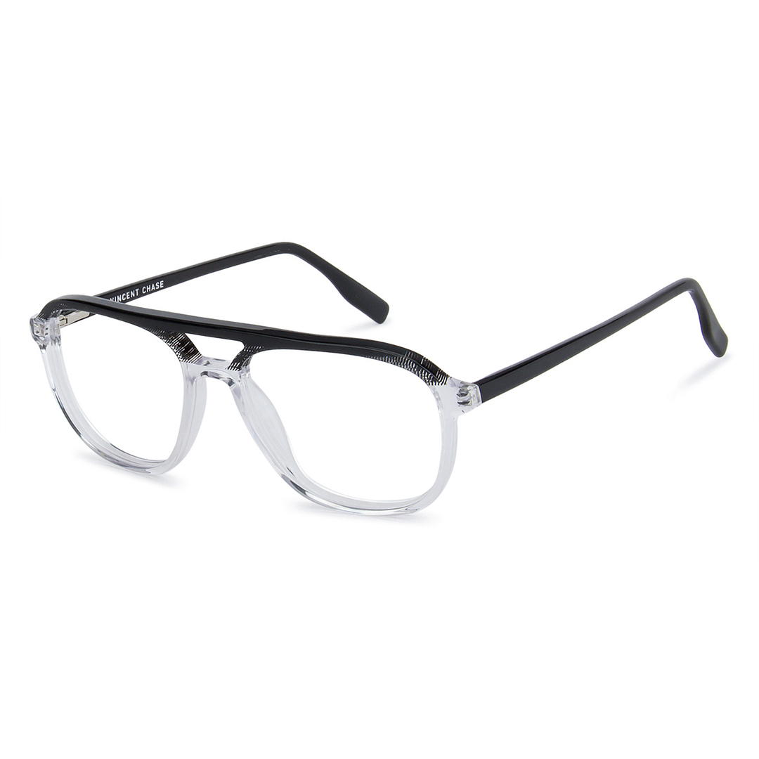 Vincent Chase Online Black Transparent Full Rim Round left side
