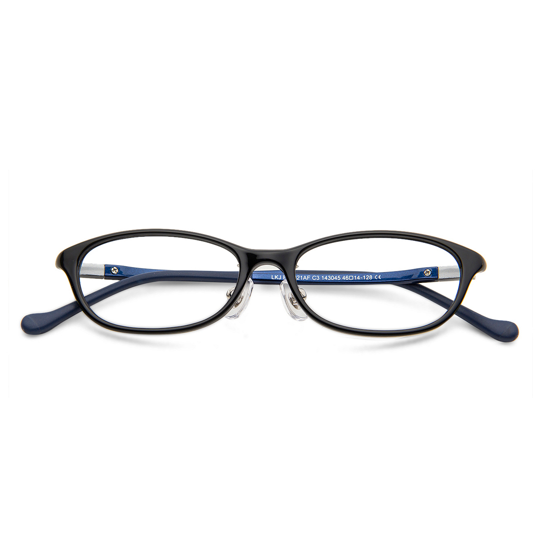 Hooper Online Black Blue Full Rim Round left side