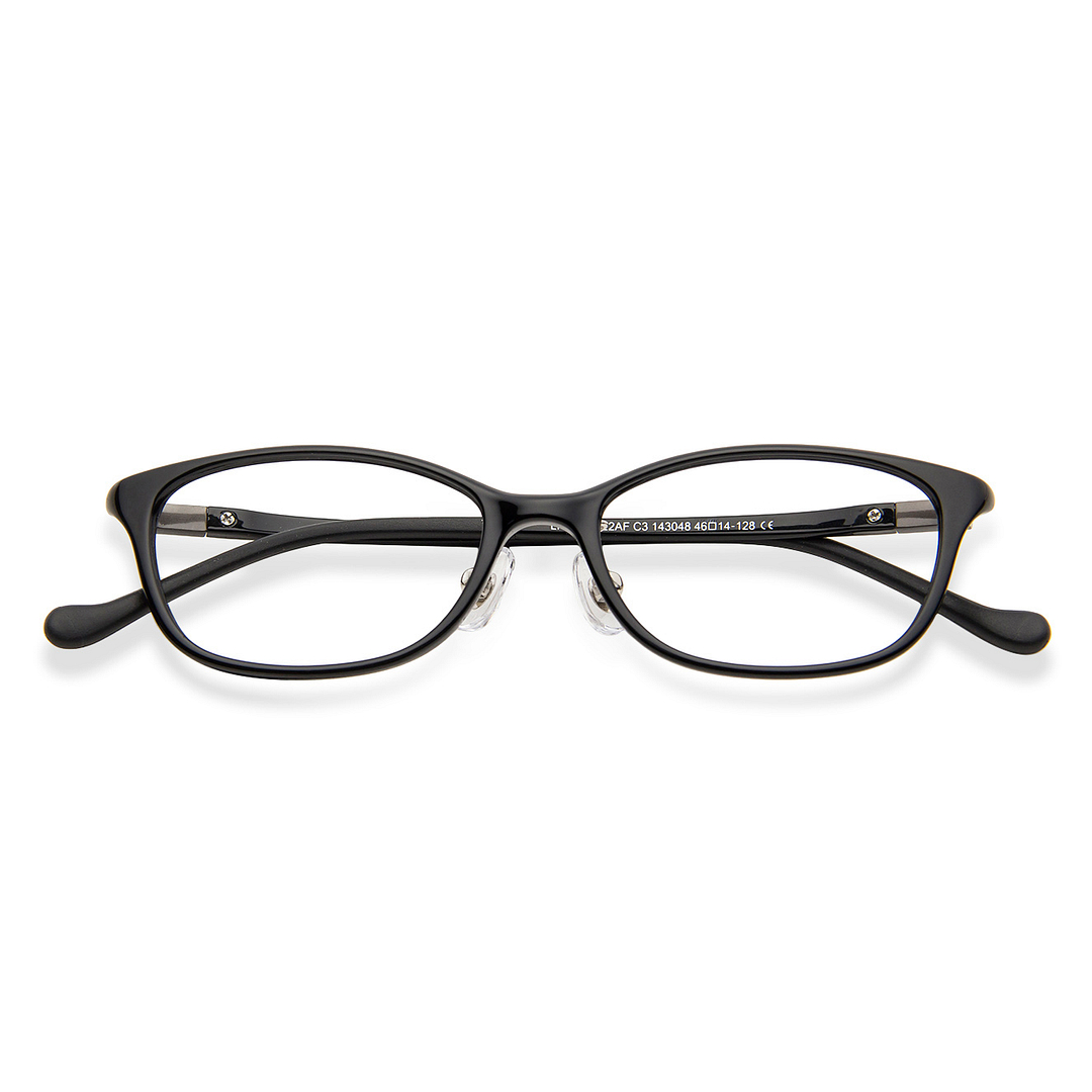 Hooper Online Black Full Rim Rectangle left side
