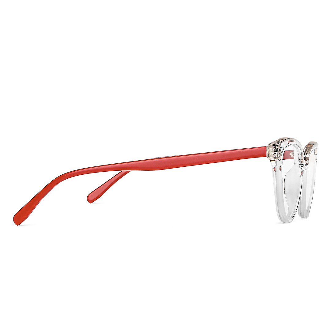 Hooper Online Crystal Transparent Full Rim Cat Eye left side