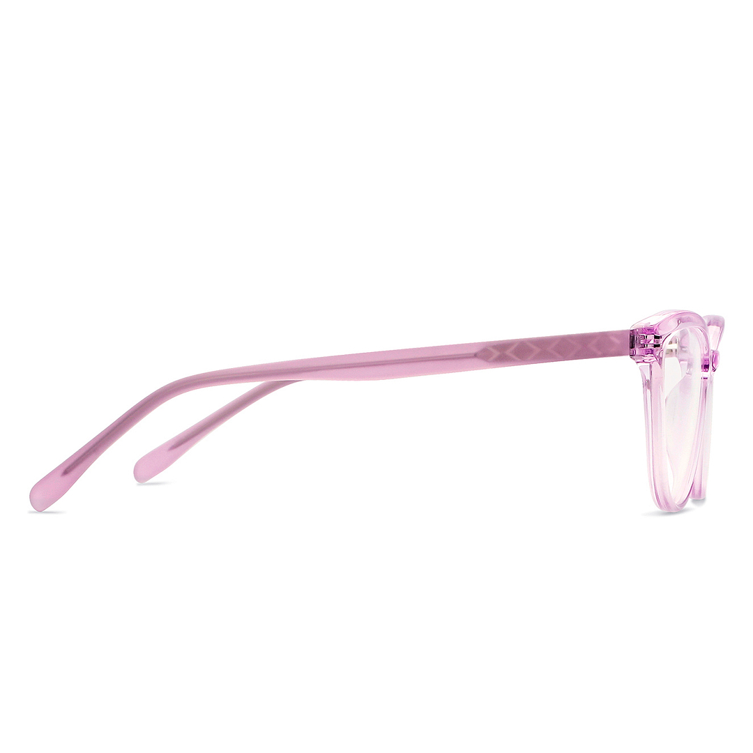 Hooper Online Purple Transparent Full Rim Cat Eye left side