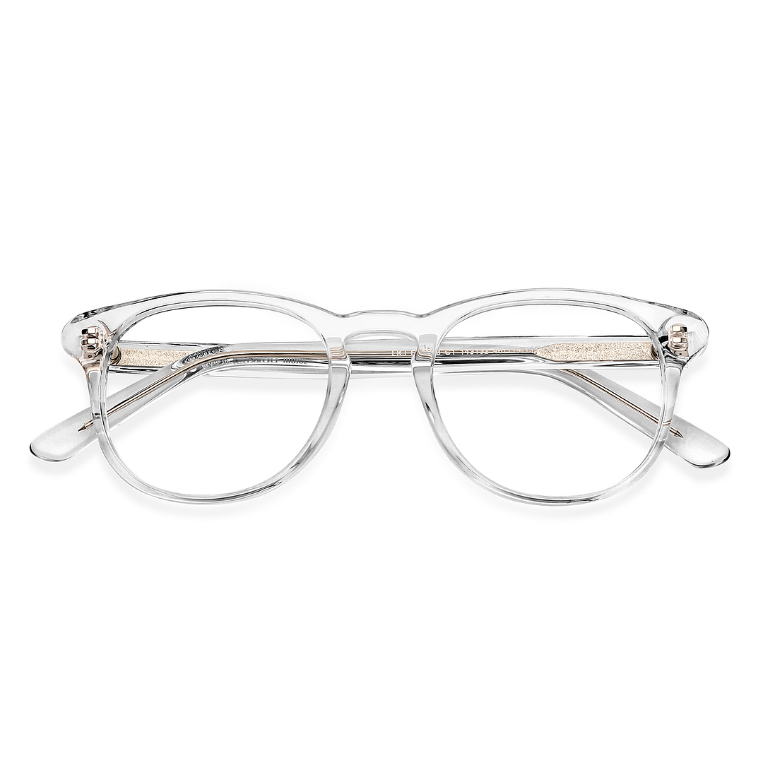 Hooper Online Crystal Transparent Full Rim Round left side