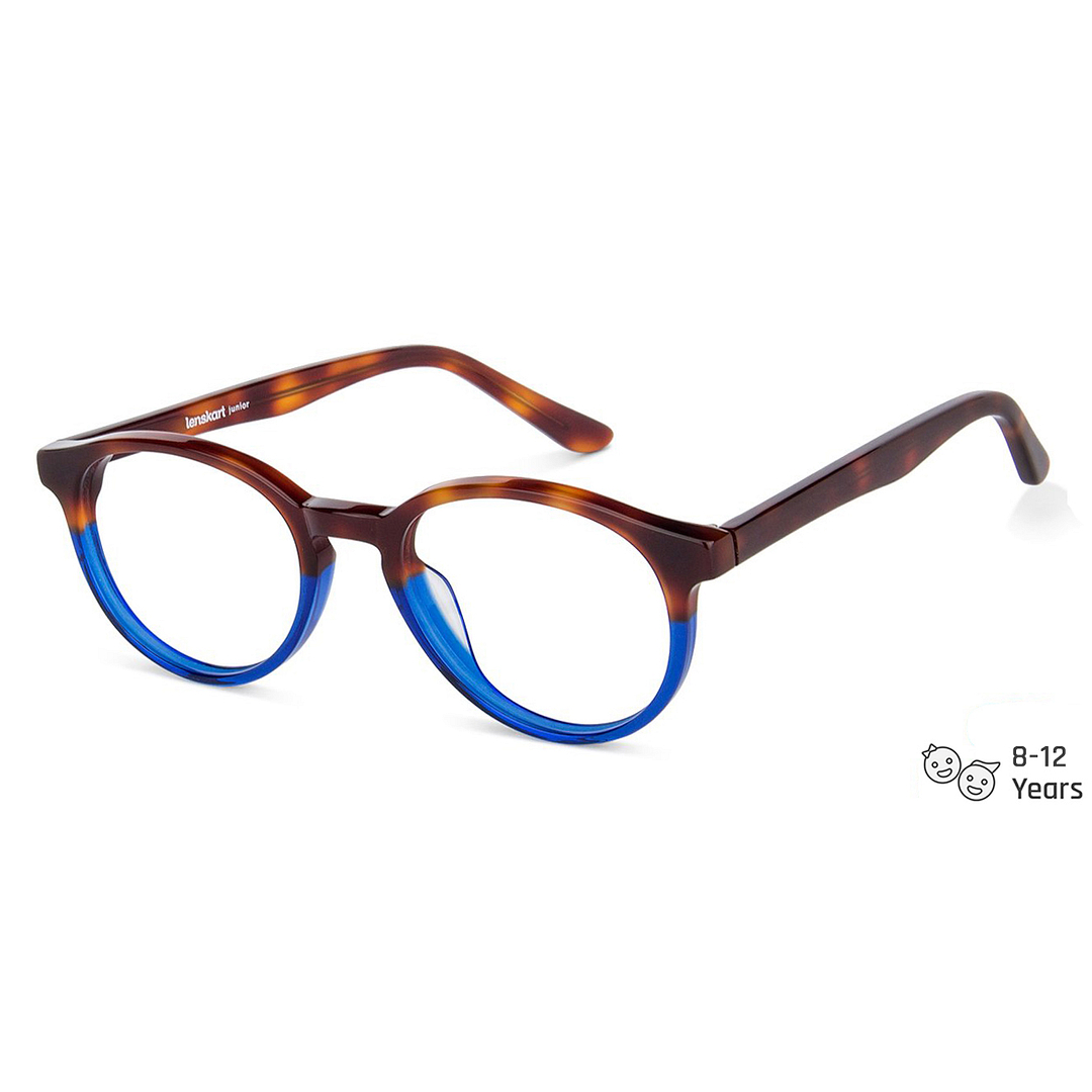 Hooper Online Blue Transparent Full Rim Round right side