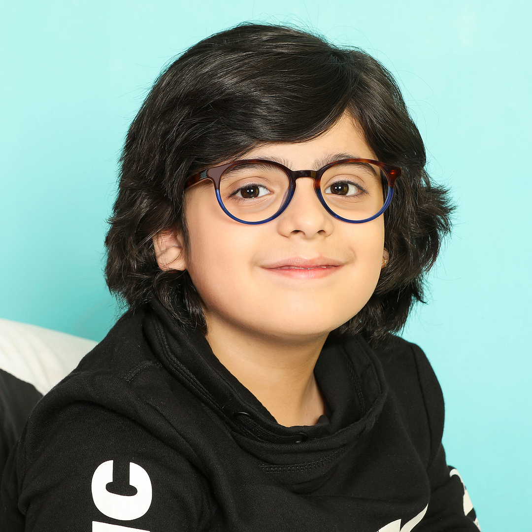 Hooper Online Blue Transparent Full Rim Round right side