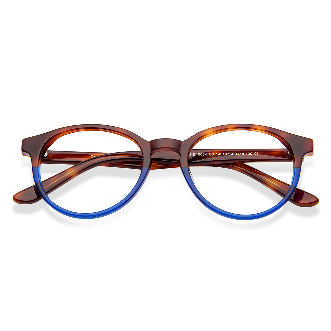 Hooper Online Blue Transparent Full Rim Round right side