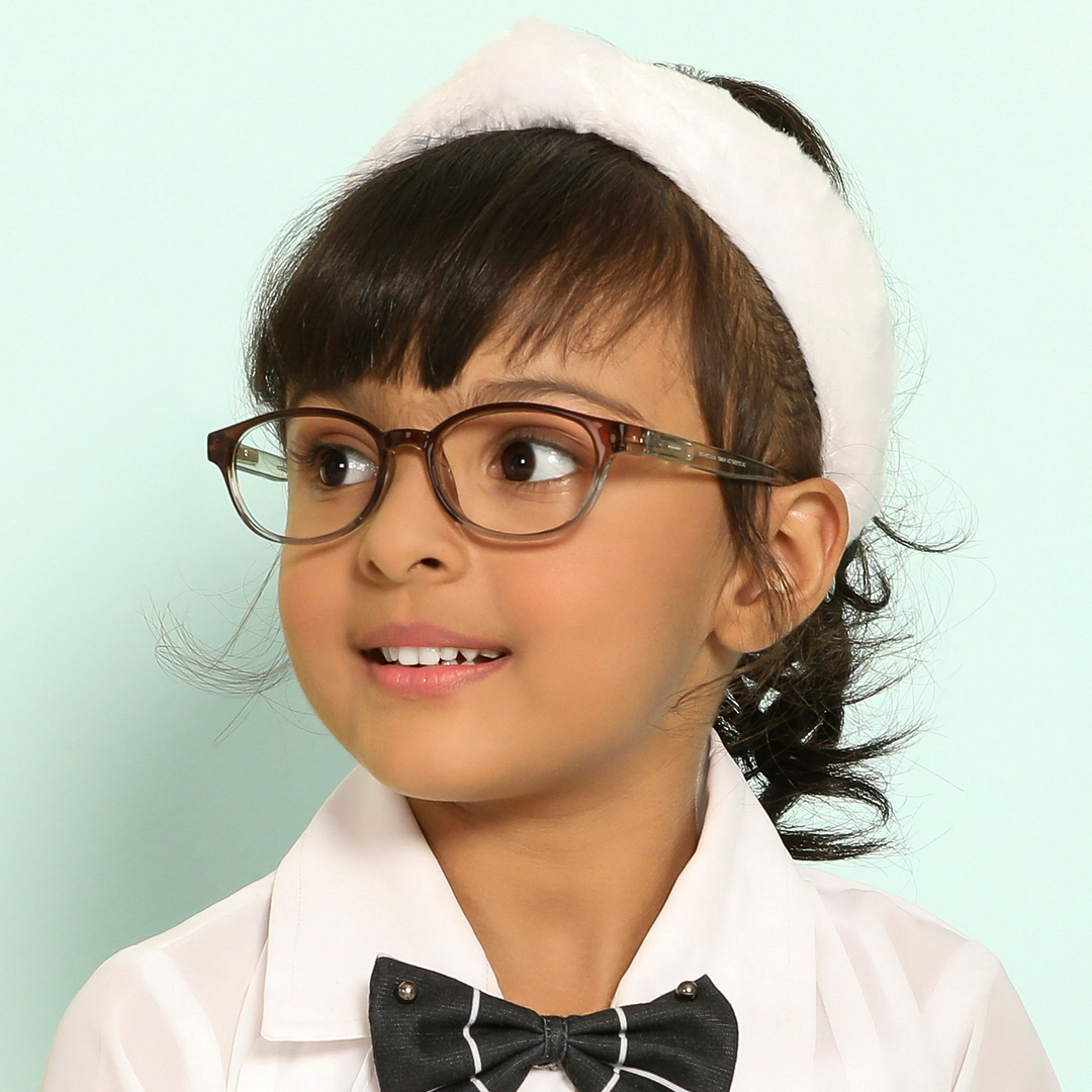 Hooper Online Green Transparent Full Rim Round left side