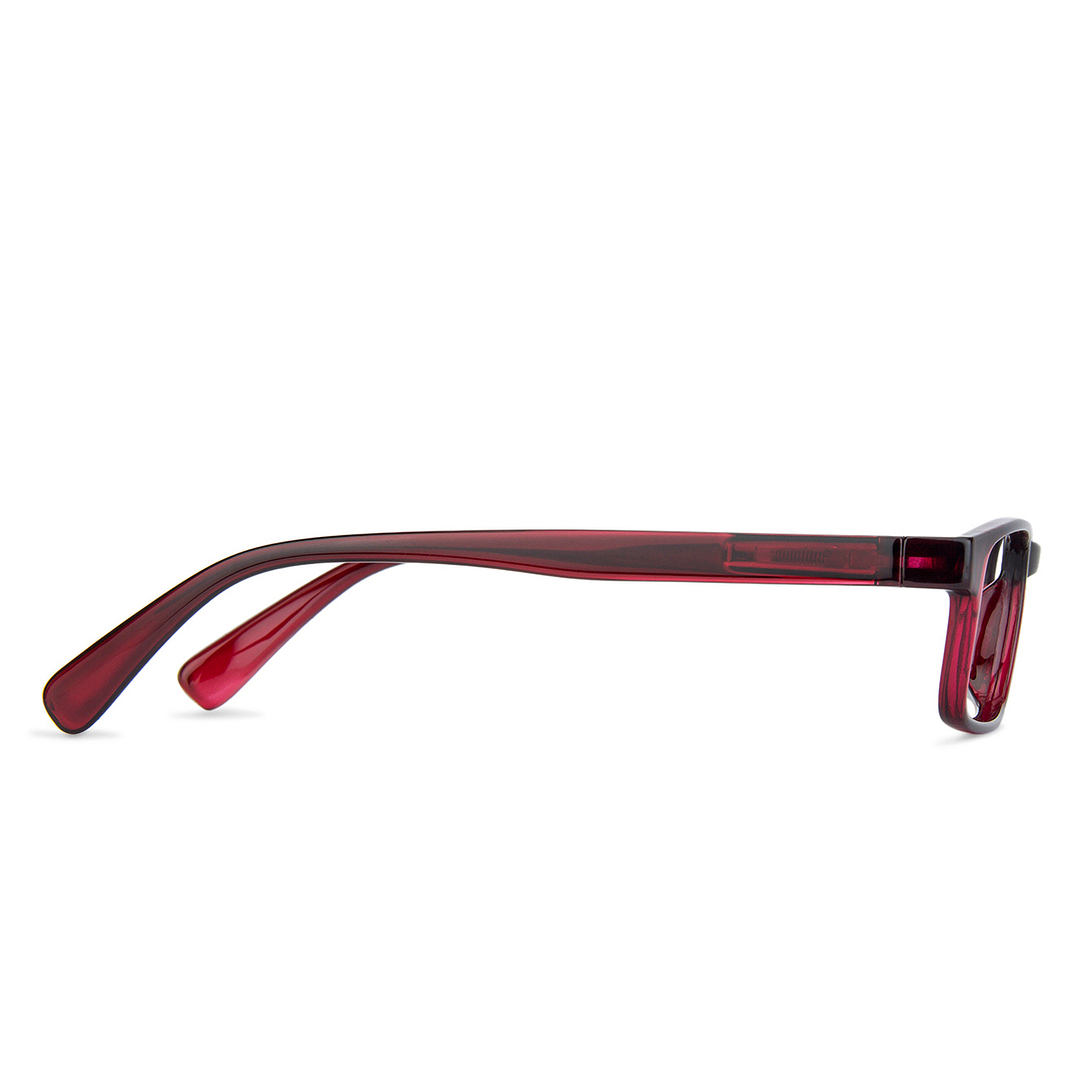 Hooper Online Red Transparent Full Rim Rectangle left side