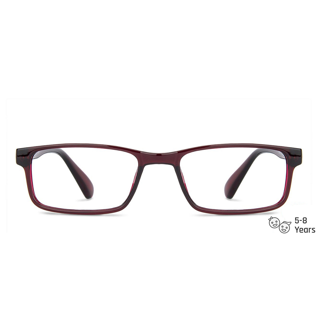 Hooper Online Red Transparent Full Rim Rectangle left side