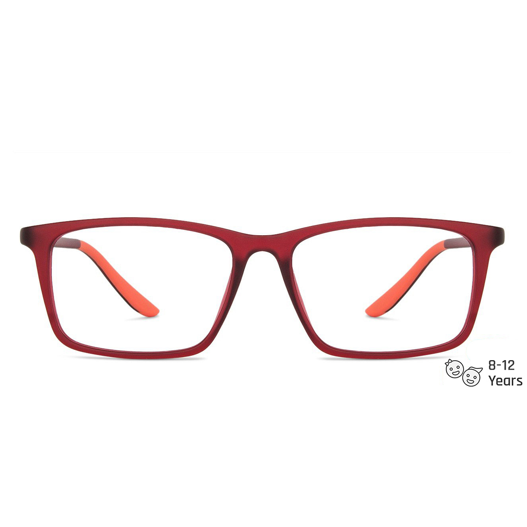 Hooper Online Red Full Rim Rectangle left side