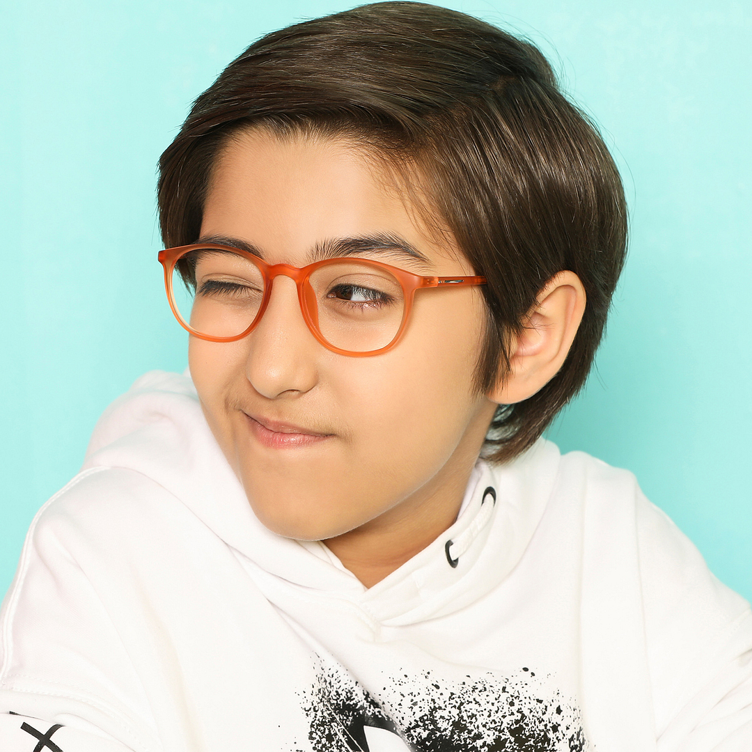 Hooper Online Orange Full Rim Round right side