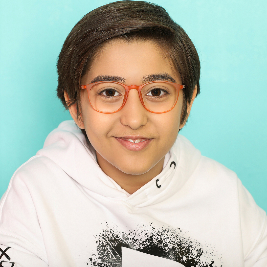 Hooper Online Orange Full Rim Round left side