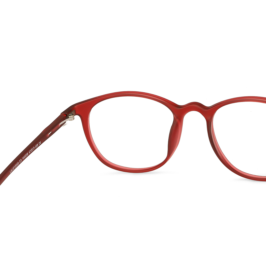 Hooper Online Red Full Rim Round right side