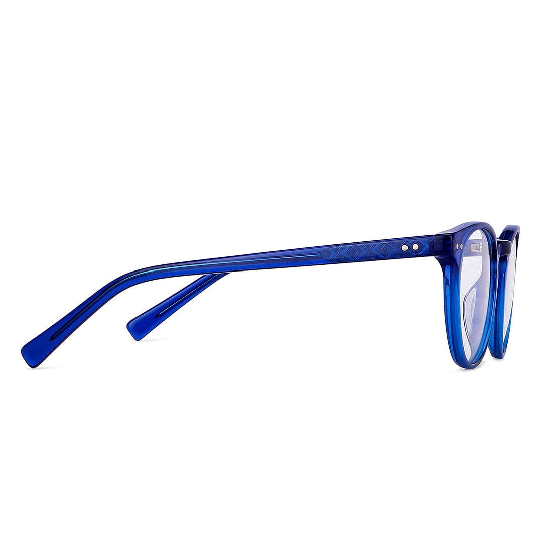 Hooper Online Sky Blue Full Rim Round left side