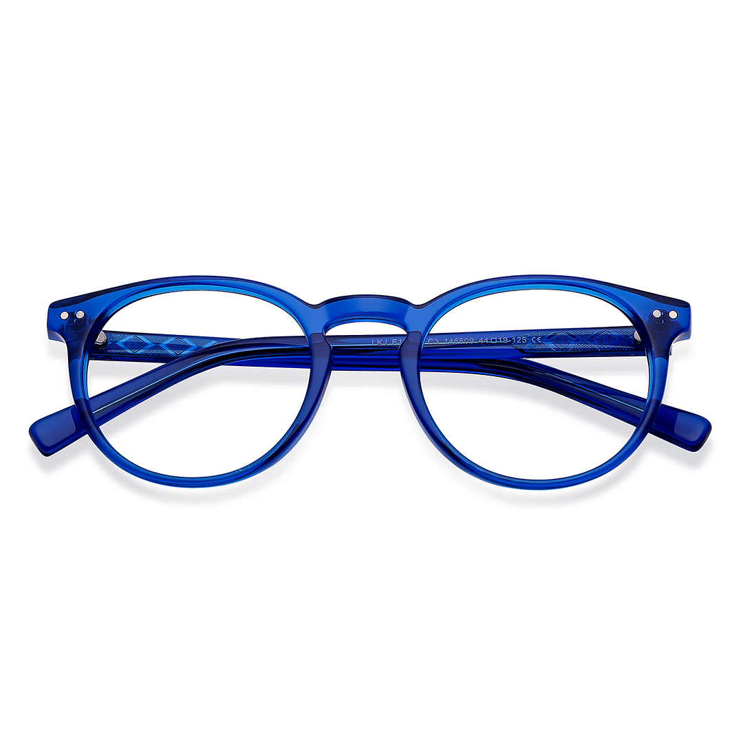 Hooper Online Sky Blue Full Rim Round left side