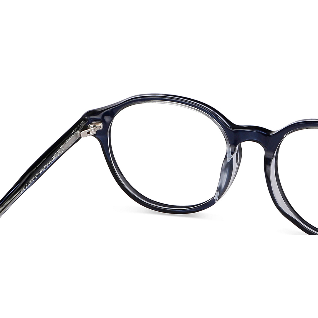 Hooper Online Sky Blue Full Rim Geometric right side