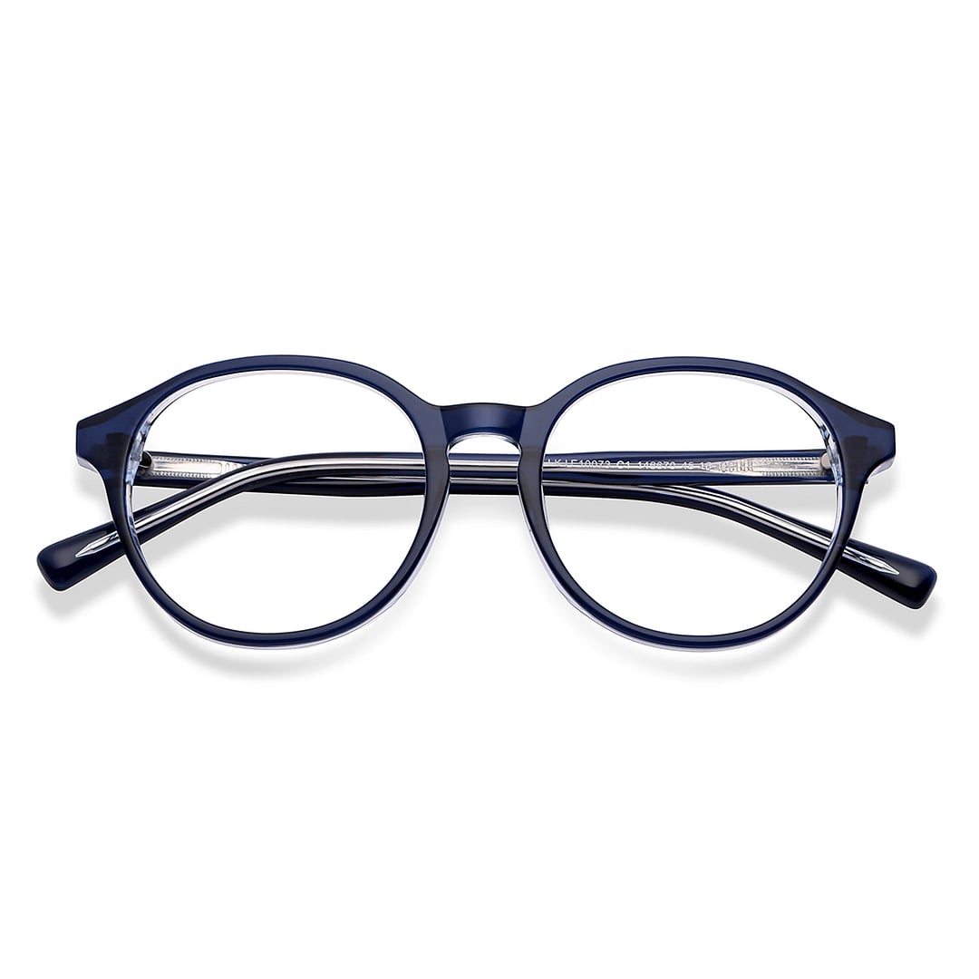 Hooper Online Sky Blue Full Rim Geometric left side