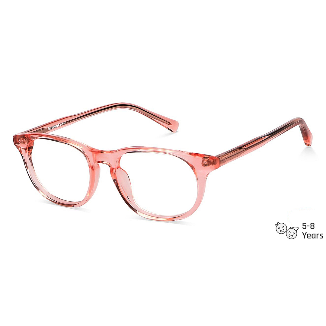 Hooper Online Pink Transparent Full Rim Rectangle left side