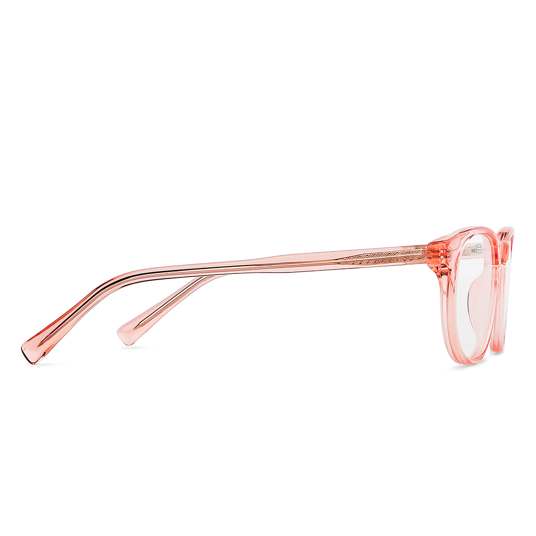 Hooper Online Pink Transparent Full Rim Rectangle left side