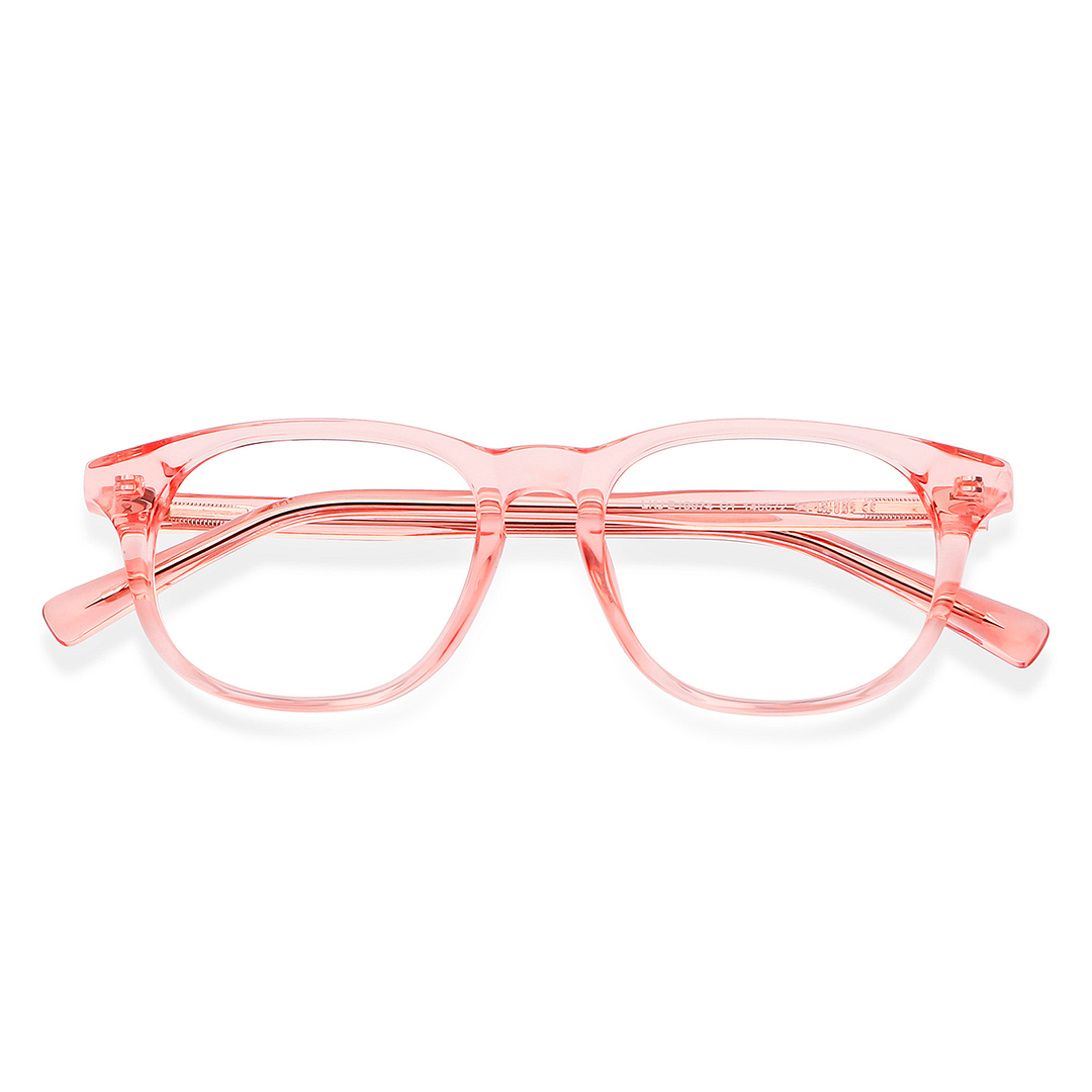 Hooper Online Pink Transparent Full Rim Rectangle left side