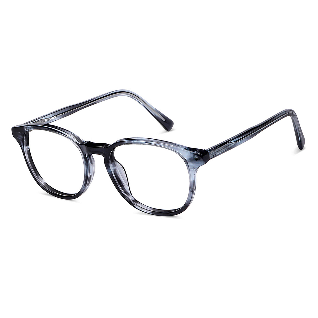 Hooper Online Sky Blue Full Rim Square right side